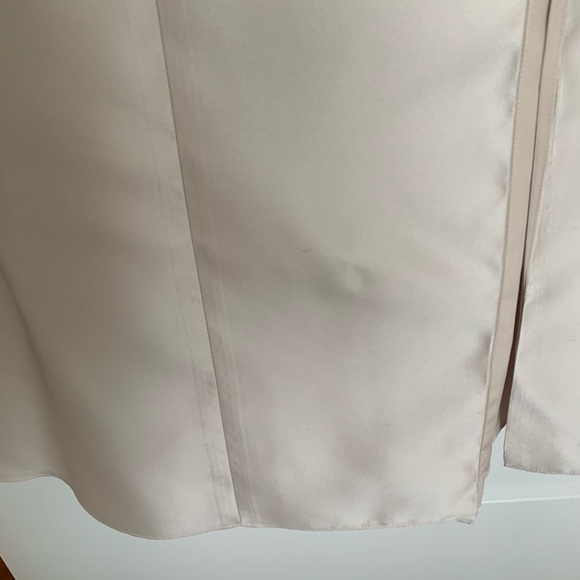 Dessy Satin Twill Champagne Bridesmaid Dress - Picture 9 of 9